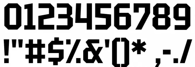 Tektur Narrow SemiBold Font OTHER CHARS