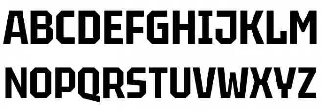 Tektur Narrow SemiBold Шрифта ВЕРХНИЙ