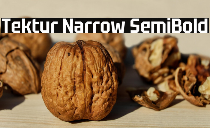 Tektur Narrow SemiBold Example 1