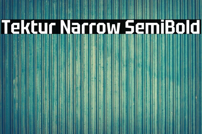 Tektur Narrow SemiBold Example 2
