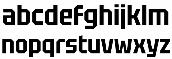 Tektur Narrow SemiBold 字体 小写