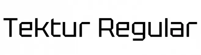 Tektur Regular  Frei Schriftart Herunterladen