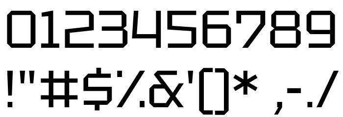 Tektur Regular Font OTHER CHARS