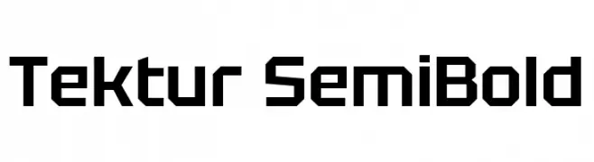 Tektur SemiBold  Frei Schriftart Herunterladen
