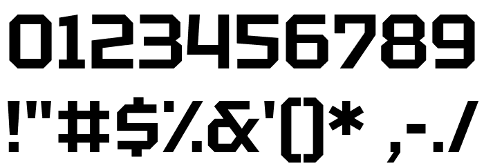 Tektur SemiBold Font OTHER CHARS