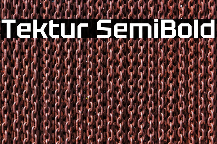 Tektur SemiBold Example 2
