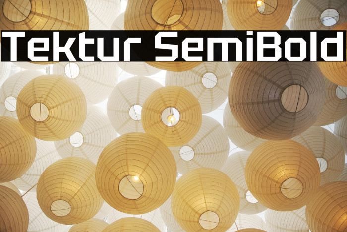 Tektur SemiBold Example 3