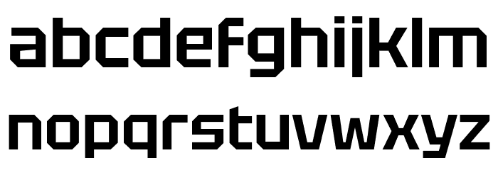 Tektur SemiBold Font LOWERCASE
