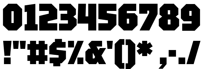 Tektur Tight Black Font OTHER CHARS