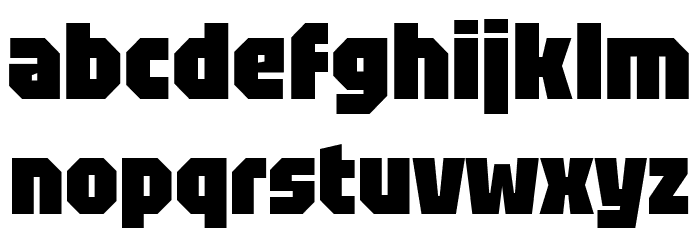 Tektur Tight Black Font LOWERCASE