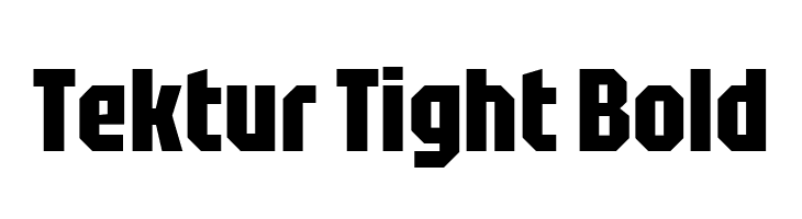 Tektur Tight Bold  免费字体下载