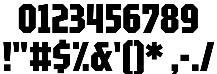 Tektur Tight Bold Font OTHER CHARS