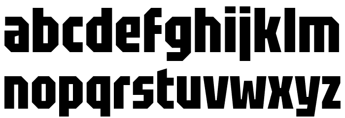 Tektur Tight Bold Font LOWERCASE