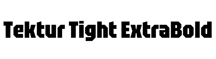 Tektur Tight ExtraBold  font caratteri gratis