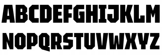 Tektur Tight ExtraBold 字体 大写