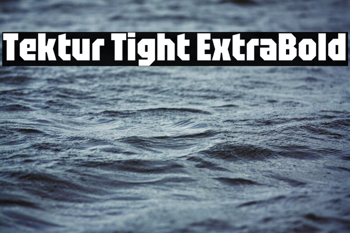 Tektur Tight ExtraBold Example 1