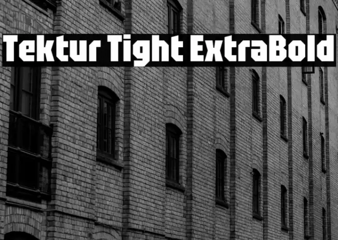 Tektur Tight ExtraBold Font examples