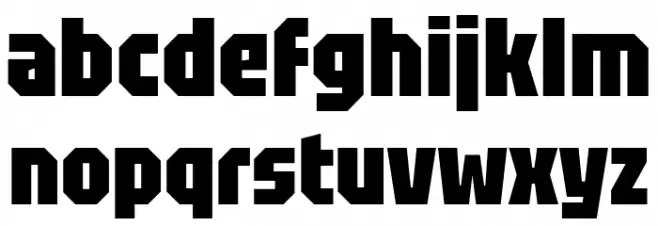 Tektur Tight ExtraBold フォント 小文字