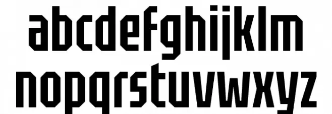 Tektur Tight Medium Caratteri MINUSCOLO