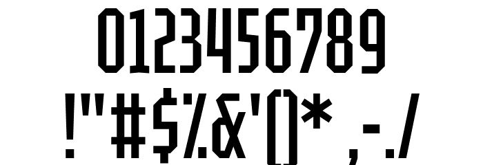 Tektur Tight Regular Font OTHER CHARS
