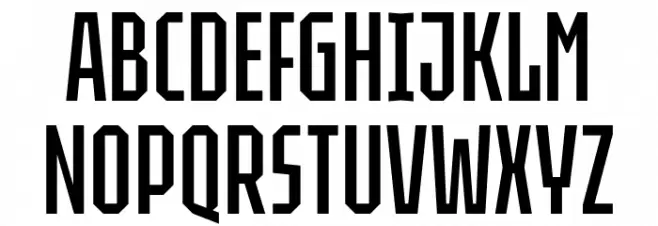 Tektur Tight Regular フォント 大文字