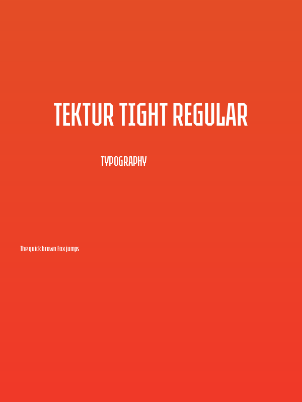 Tektur Tight Regular Poster