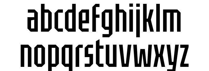 Tektur Tight Regular Font LOWERCASE