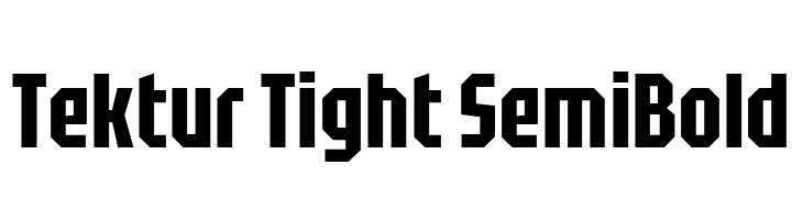Tektur Tight SemiBold  font caratteri gratis