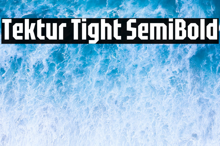 Tektur Tight SemiBold Example 3