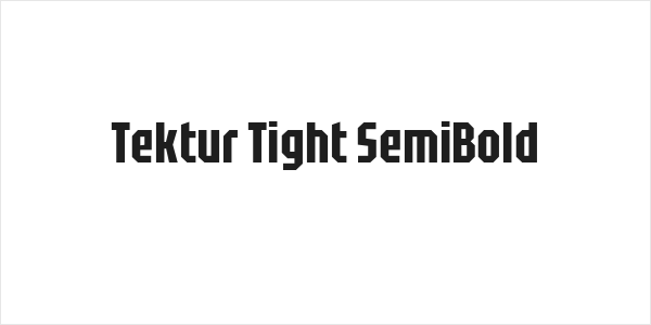 Tektur Tight SemiBold Logo