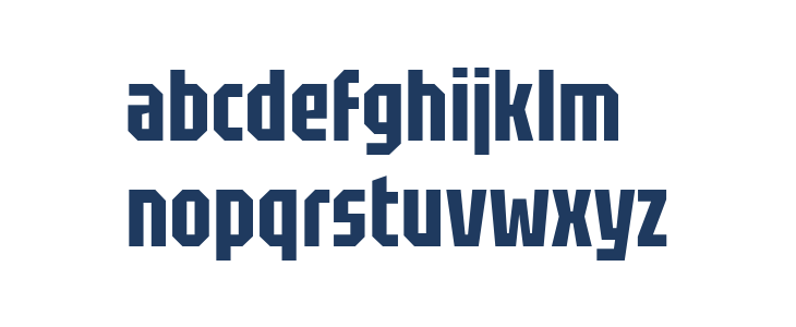 Tektur Tight SemiBold Lowercase