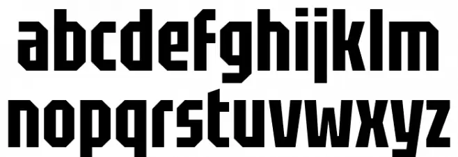 Tektur Tight SemiBold Font Litere mici
