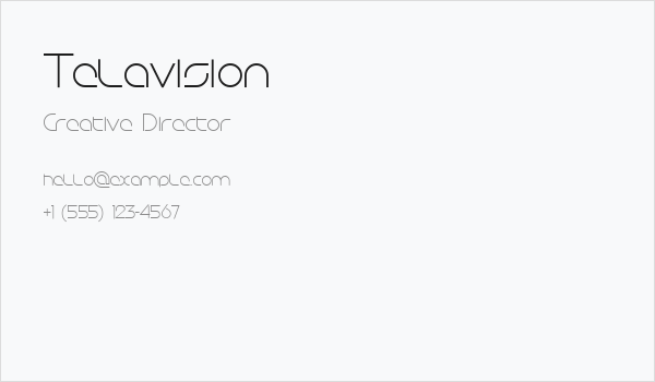 Telavision Business Card
