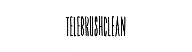 Tele Brush Clean  Скачать бесплатные шрифты