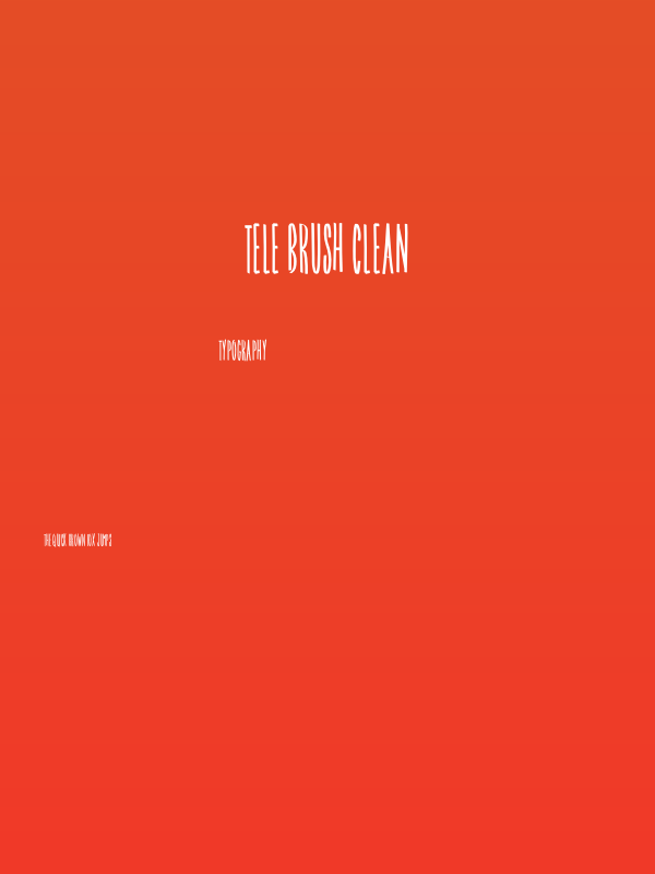 Tele Brush Clean Poster
