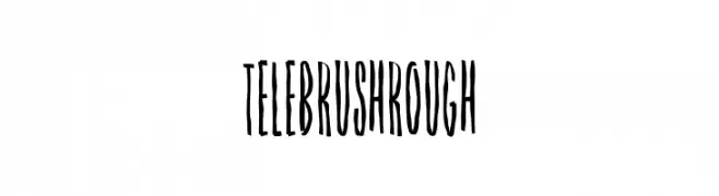 Tele Brush Rough  Frei Schriftart Herunterladen