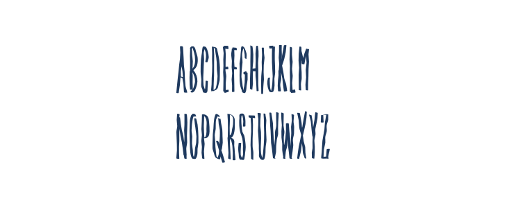 Tele Brush Rough Lowercase