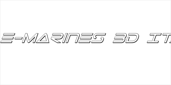 Tele-Marines 3D Italic Logo