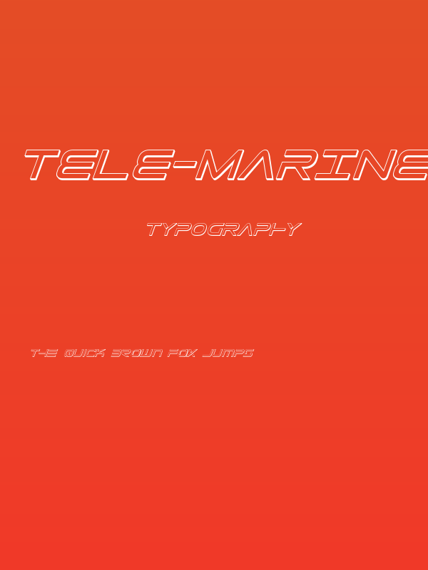 Tele-Marines 3D Italic Poster