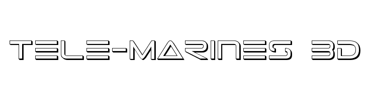Tele-Marines 3D  Frei Schriftart Herunterladen