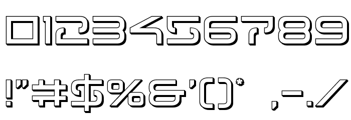 Tele-Marines 3D Font OTHER CHARS