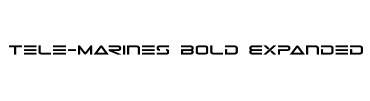 Tele-Marines Bold Expanded Font