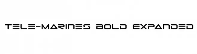 Tele-Marines Bold Expanded  Fuentes Gratis Descargar