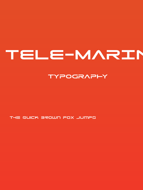 Tele-Marines Bold Expanded Poster