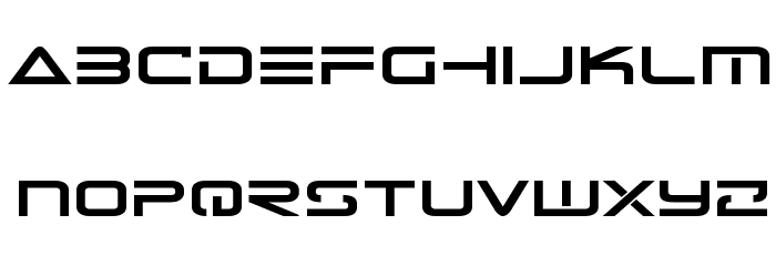 Tele-Marines Bold Expanded Font LOWERCASE