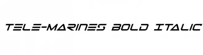 Tele-Marines Bold Italic  baixar fontes gratis