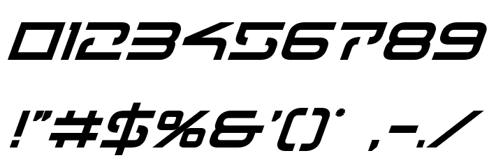 Tele-Marines Bold Italic Font OTHER CHARS