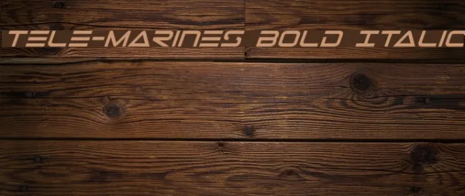 Tele-Marines Bold Italic Example 2