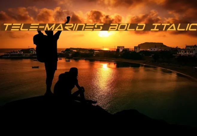 Tele-Marines Bold Italic Example 3