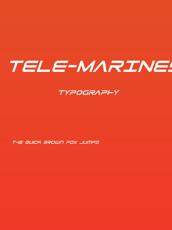 Tele-Marines Bold Italic Poster